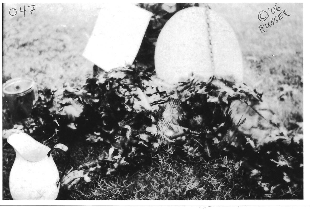 A tarred and feathered man during WW1